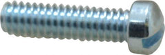 Value Collection - #8-32 UNC, 5/8" Length Under Head Slotted Drive Machine Screw - Fillister Head, Grade 2 Steel, Zinc-Plated Finish, Without Washer - Industrial Tool & Supply