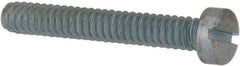 Value Collection - #10-24 UNC, 1-1/4" Length Under Head Slotted Drive Machine Screw - Fillister Head, Grade J82 Steel, Zinc-Plated Finish, Without Washer - Industrial Tool & Supply
