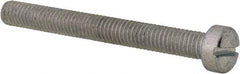 Value Collection - #10-32 UNF, 1-3/4" Length Under Head Slotted Drive Machine Screw - Fillister Head, Grade 2 Steel, Zinc-Plated Finish, Without Washer - Industrial Tool & Supply