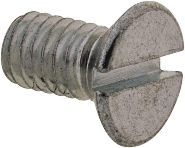 Value Collection - #12-24 UNC, 7/8" Length Under Head Slotted Drive Machine Screw - Fillister Head, Grade J82 Steel, Zinc-Plated Finish, Without Washer - Industrial Tool & Supply