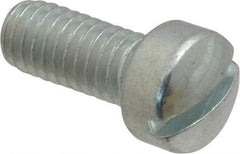 Value Collection - 5/16-18 UNC, 3/4" Length Under Head Slotted Drive Machine Screw - Fillister Head, Grade 2 Steel, Zinc-Plated Finish, Without Washer - Industrial Tool & Supply