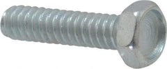 Value Collection - #10-24 UNC, 3/4" Length Under Head Hex Drive Machine Screw - Hex Head, Grade J82 Steel, Zinc-Plated Finish, Without Washer - Industrial Tool & Supply