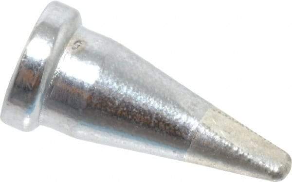 Weller - 1/16 Inch Point, 1/4 Inch Tip Diameter, Soldering Iron Chisel Tip - Series LT - Exact Industrial Supply