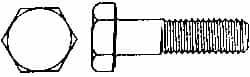 Value Collection - 7/16-14 UNC, 6" Length Under Head Hex Head Cap Screw - Industrial Tool & Supply