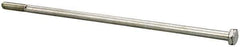 Value Collection - 1/4-20 UNC, 8" Length Under Head Hex Head Cap Screw - Partially Threaded, Grade 2 Steel, Zinc-Plated Finish, 7/16" Hex - Industrial Tool & Supply