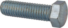 Value Collection - 7/16-14 UNC, 1-1/2" Length Under Head Hex Head Cap Screw - Fully Threaded, Grade 2 Steel, Zinc-Plated Finish, 5/8" Hex - Industrial Tool & Supply