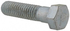Value Collection - 7/16-14 UNC, 1-3/4" Length Under Head Hex Head Cap Screw - Partially Threaded, Grade 2 Steel, Zinc-Plated Finish, 5/8" Hex - Industrial Tool & Supply