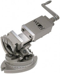 Wilton - 4" Jaw Width, 4" Jaw Opening Capacity, 3-Way Angle Swivel Machine Vise - Manual Operation, 1 Station, 19-45/64" Long x 10-13/32" High x 1-1/2" Deep, Alloy Steel - Industrial Tool & Supply