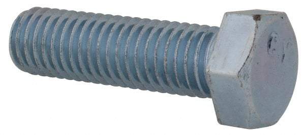 Value Collection - 1/2-13 UNC, 1-3/4" Length Under Head Hex Head Cap Screw - Fully Threaded, Grade 2 Steel, Zinc-Plated Finish, 3/4" Hex - Industrial Tool & Supply