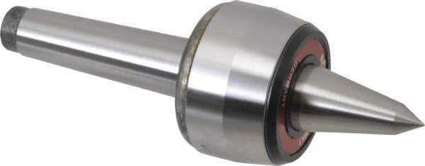 Rohm - MT3 Taper Shank, 2.362" Head Diam 882 Lb Capacity Live Center - 5,000 Max RPM, 1.661" Head Length, 63/64" Point Diam, 1.85" Point Len, 880 Lb Max Workpc, 6.949" OAL, Long Point - Industrial Tool & Supply