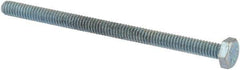 Value Collection - 1/4-20 UNC, 4" Length Under Head Hex Head Cap Screw - Fully Threaded, Grade 2 Steel, Zinc-Plated Finish, 7/16" Hex - Industrial Tool & Supply