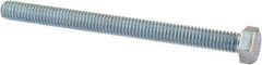 Value Collection - 5/16-18 UNC, 4" Length Under Head Hex Head Cap Screw - Fully Threaded, Grade 2 Steel, Zinc-Plated Finish, 1/2" Hex - Industrial Tool & Supply