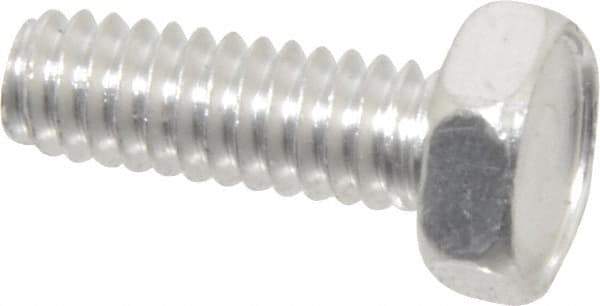 Value Collection - 1/4-20 UNC, 3/4" Length Under Head Hex Head Cap Screw - Grade 2024T4 Aluminum, 7/16" Hex - Industrial Tool & Supply