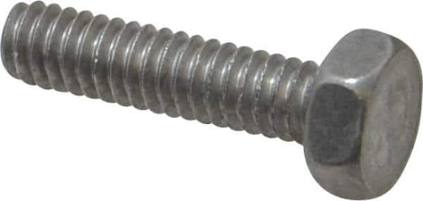 Value Collection - 1/4-20 UNC, 1" Length Under Head Hex Head Cap Screw - Grade 2024T4 Aluminum, 7/16" Hex - Industrial Tool & Supply