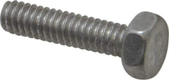 Value Collection - 1/4-20 UNC, 1" Length Under Head Hex Head Cap Screw - Grade 2024T4 Aluminum, 7/16" Hex - Industrial Tool & Supply