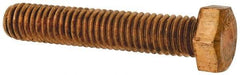Value Collection - 3/8-16 UNC, 2" Length Under Head Hex Head Cap Screw - Silicon Bronze, 9/16" Hex - Industrial Tool & Supply