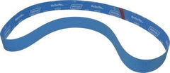 Norton - 2" Wide x 72" OAL, 120 Grit, Zirconia Alumina Abrasive Belt - Zirconia Alumina, Fine, Coated, X Weighted Cloth Backing, Series R823 - Industrial Tool & Supply