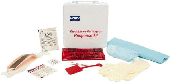 North - 15 Piece, 1 Person, Refill for Bloodborne Pathogen Kit - Poly Bag - Industrial Tool & Supply