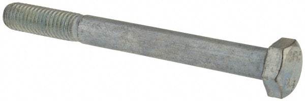 Value Collection - M8x1.25mm Metric Coarse, 80mm Length Under Head Hex Head Cap Screw - Partially Threaded, Grade 8.8 Steel, Zinc-Plated Finish, 13mm Hex - Industrial Tool & Supply