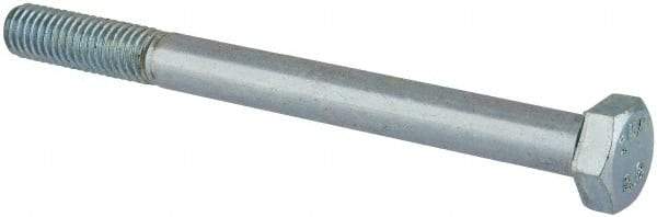 Value Collection - M8x1.25mm Metric Coarse, 90mm Length Under Head Hex Head Cap Screw - Partially Threaded, Grade 8.8 Steel, Zinc-Plated Finish, 13mm Hex - Industrial Tool & Supply