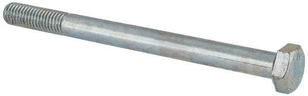 Value Collection - M8x1.25mm Metric Coarse, 100mm Length Under Head Hex Head Cap Screw - Partially Threaded, Grade 8.8 Steel, Zinc-Plated Finish, 13mm Hex - Industrial Tool & Supply