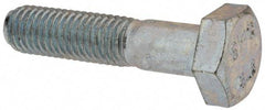 Value Collection - M10x1.50mm Metric Coarse, 45mm Length Under Head Hex Head Cap Screw - Partially Threaded, Grade 8.8 Steel, Zinc-Plated Finish, 17mm Hex - Industrial Tool & Supply