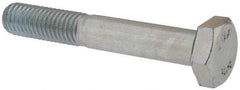 Value Collection - M10x1.50mm Metric Coarse, 65mm Length Under Head Hex Head Cap Screw - Partially Threaded, Grade 8.8 Steel, Zinc-Plated Finish, 17mm Hex - Industrial Tool & Supply