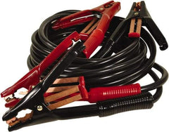 Associated Equipment - 15 Ft. Long, 500 Amperage Rating, Heavy Duty Booster Cable - Black & Red, 5 AWG Wire Guage - Industrial Tool & Supply