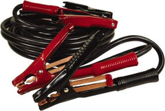 Associated Equipment - 20 Ft. Long, 500 Amperage Rating, Heavy Duty Booster Cable - Black & Red, 4 AWG Wire Guage - Industrial Tool & Supply