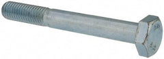 Value Collection - M10x1.50mm Metric Coarse, 80mm Length Under Head Hex Head Cap Screw - Partially Threaded, Grade 8.8 Steel, Zinc-Plated Finish, 17mm Hex - Industrial Tool & Supply