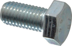 Value Collection - M12x1.75mm Metric Coarse, 25mm Length Under Head Hex Head Cap Screw - Fully Threaded, Grade 8.8 Steel, Zinc-Plated Finish, 19mm Hex - Industrial Tool & Supply