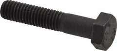 Value Collection - M8x1.25mm Metric Coarse, 40mm Length Under Head Hex Head Cap Screw - Partially Threaded, Grade 10.9 Steel, Black Oxide Finish, 13mm Hex - Industrial Tool & Supply