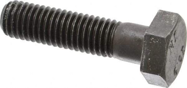Value Collection - M10x1.50mm Metric Coarse, 40mm Length Under Head Hex Head Cap Screw - Partially Threaded, Grade 10.9 Steel, Black Oxide Finish, 17mm Hex - Industrial Tool & Supply