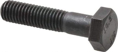 Value Collection - M10x1.50mm Metric Coarse, 45mm Length Under Head Hex Head Cap Screw - Partially Threaded, Grade 10.9 Steel, Black Oxide Finish, 17mm Hex - Industrial Tool & Supply