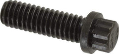 Value Collection - 5/16-18 UNC, 1" Length Under Head, 12 Point Drive Flange Bolt - 1" Thread Length, 170M PSI Alloy Steel, Smooth Flange, Uncoated - Industrial Tool & Supply
