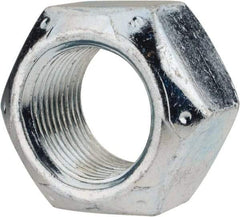 Value Collection - 1-14 UNF Grade C Hex Lock Nut with Distorted Thread - 1-1/2" Width Across Flats, 7/8" High, Cadmium Clear-Plated Finish - Industrial Tool & Supply