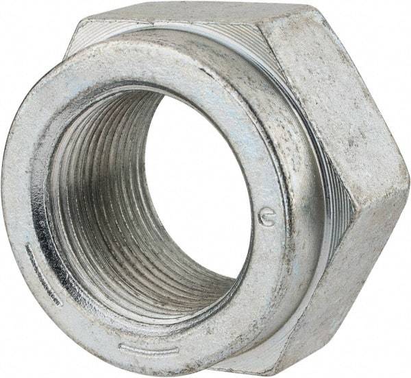 Value Collection - 1-3/8 - 12 UNF Grade C Hex Lock Nut with Distorted Thread - 2-1/16" Width Across Flats, 1-13/64" High, Cadmium Clear-Plated Finish - Industrial Tool & Supply