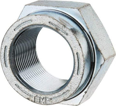 Value Collection - 1-1/2 - 12 UNF Grade C Hex Lock Nut with Distorted Thread - 2-1/4" Width Across Flats, 1-5/16" High, Cadmium Clear-Plated Finish - Industrial Tool & Supply