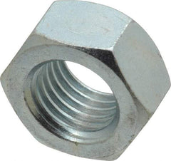 Value Collection - 1-8 UNC Grade C Hex Lock Nut with Distorted Thread - 1-1/2" Width Across Flats, 7/8" High, Cadmium Clear-Plated Finish - Industrial Tool & Supply