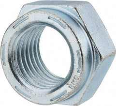 Value Collection - 1-1/4 - 7 UNC Grade C Hex Lock Nut with Distorted Thread - 1-7/8" Width Across Flats, 1-3/32" High, Cadmium Clear-Plated Finish - Industrial Tool & Supply