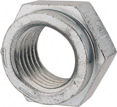 Value Collection - 1-3/8 - 6 UNC Grade C Hex Lock Nut with Distorted Thread - 2-1/16" Width Across Flats, 1-13/64" High, Cadmium Clear-Plated Finish - Industrial Tool & Supply
