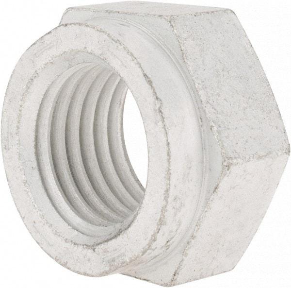 Value Collection - 1-1/2 - 6 UNC Grade C Hex Lock Nut with Distorted Thread - 2-1/4" Width Across Flats, 1-5/16" High, Cadmium Clear-Plated Finish - Industrial Tool & Supply