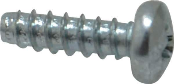 Value Collection - #8 Pan Head Phillips Sheet Metal Screw - Steel, 1/2" Length Under Head, Grade 2 - Industrial Tool & Supply