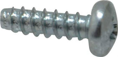 Value Collection - #8 Pan Head Phillips Sheet Metal Screw - Steel, 1/2" Length Under Head, Grade 2 - Industrial Tool & Supply
