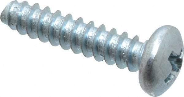 Value Collection - #8 Pan Head Phillips Sheet Metal Screw - Steel, 3/4" Length Under Head, Grade 2 - Industrial Tool & Supply