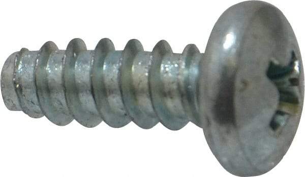 Value Collection - #10 Pan Head Phillips Sheet Metal Screw - Steel, 1/2" Length Under Head, Grade 2 - Industrial Tool & Supply