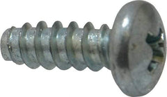 Value Collection - #10 Pan Head Phillips Sheet Metal Screw - Steel, 1/2" Length Under Head, Grade 2 - Industrial Tool & Supply