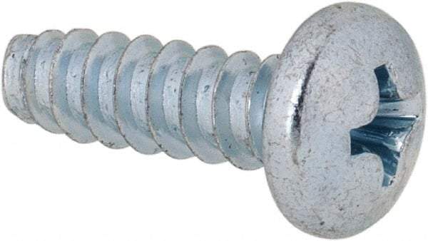 Value Collection - #10 Pan Head Phillips Sheet Metal Screw - Steel, 5/8" Length Under Head, Grade 2 - Industrial Tool & Supply
