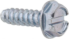 Value Collection - #10 Hex Washer Head Slotted Sheet Metal Screw - Steel, 5/8" Length Under Head, Grade 2 - Industrial Tool & Supply