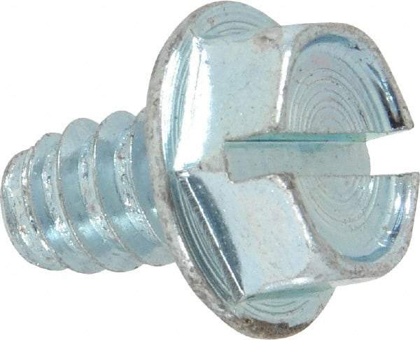 Value Collection - 5/16" Hex Washer Head Slotted Sheet Metal Screw - Steel, 1/2" Length Under Head, Grade 2 - Industrial Tool & Supply